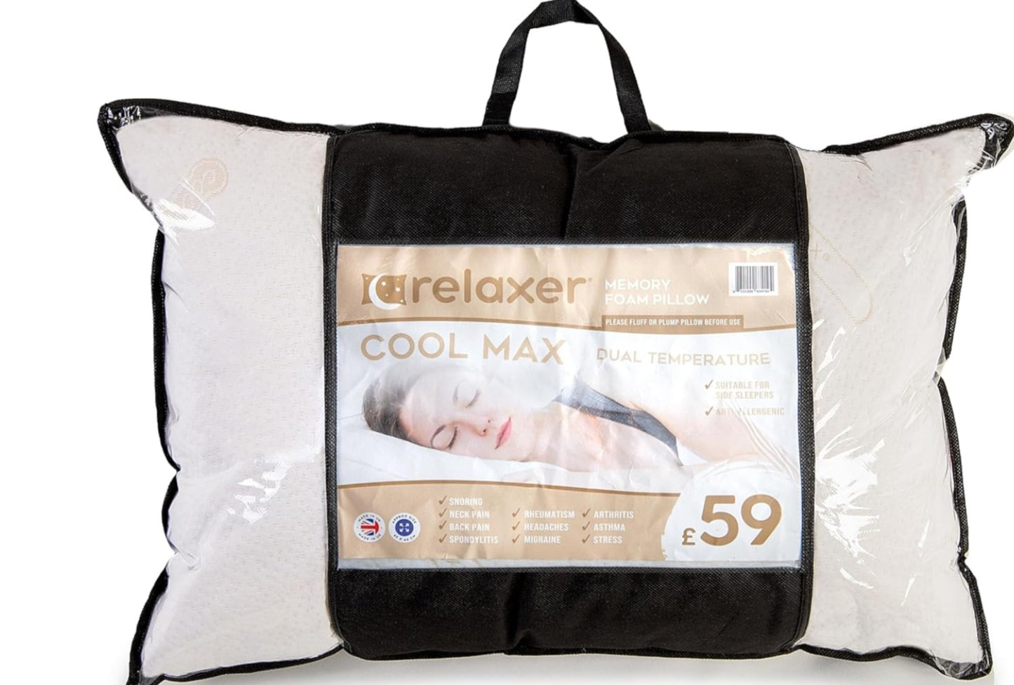 Memory Foam  Cool Max Pillow - Single